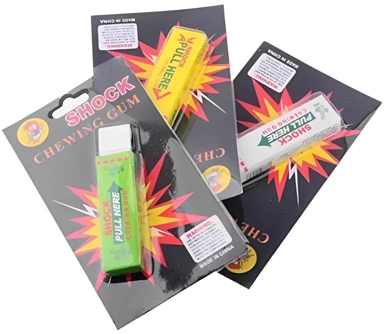 மின்சார அதிர்ச்சி சூயிங் கம் நடைமுறை ஜோக் வேடிக்கையான தந்திர குறும்பு பொம்மை