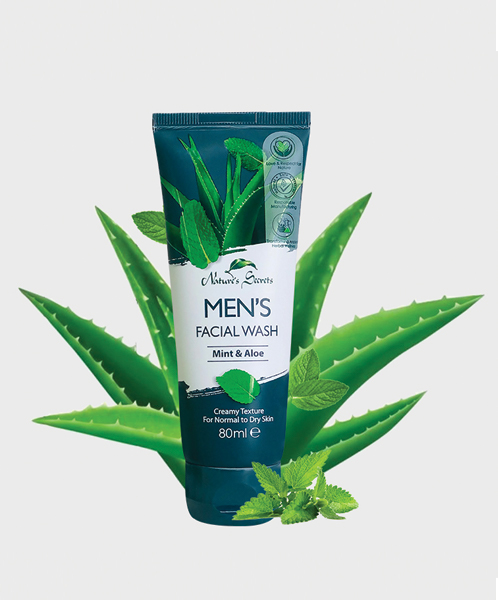 Nature's Secrets Men’s Facial Wash with Mint & Aloe