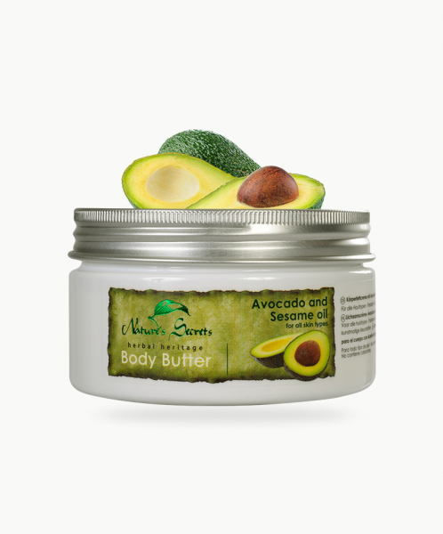 Nature's Secrets Herbal Heritage Body Butter – Avocado & Sesame Oil
