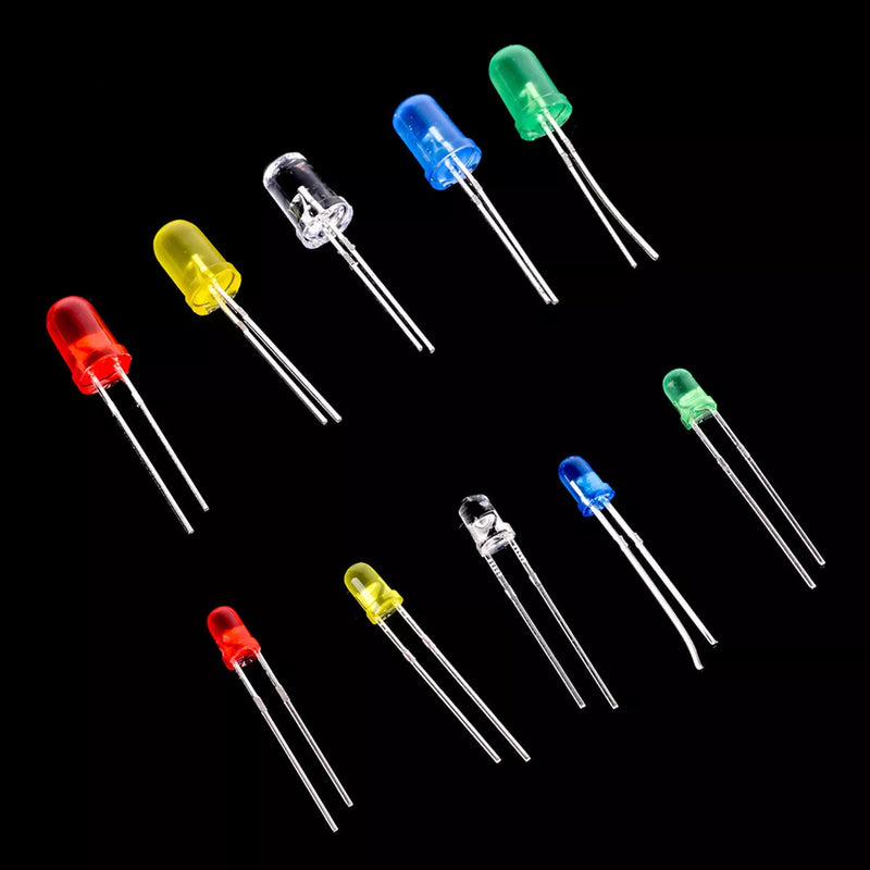 LED 3mm / 5mm light-emitting diodes LEDs model making white blue red yellow green