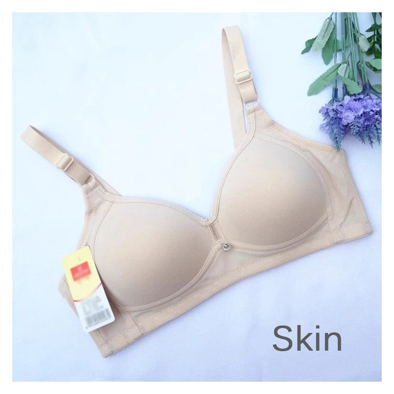 Classic Women Bras Sexy Lingerie Thin Comfortable Breathable Bra Solid Color