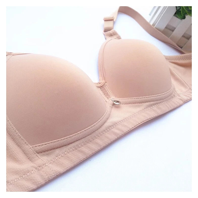 Classic Women Bras Sexy Lingerie Thin Comfortable Breathable Bra Solid Color