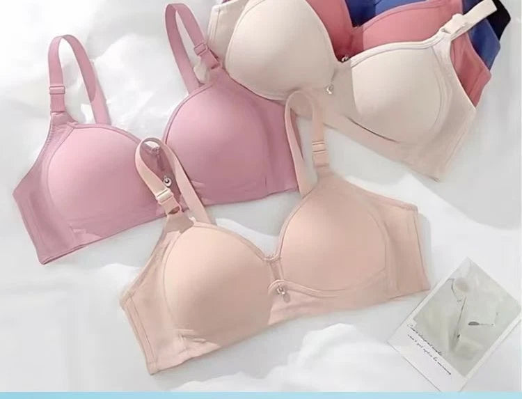 Classic Women Bras Sexy Lingerie Thin Comfortable Breathable Bra Solid Color