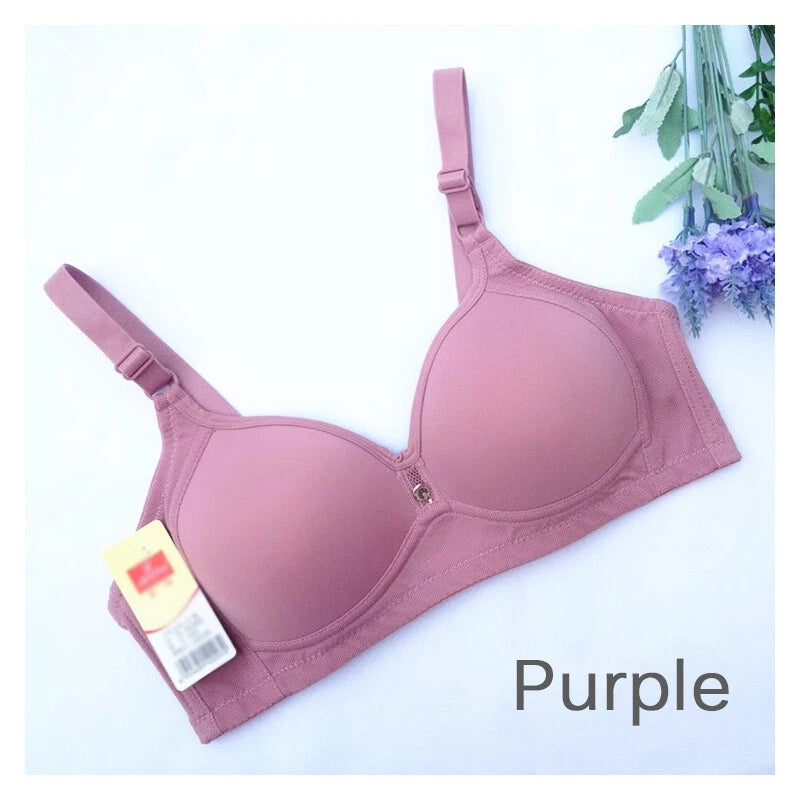 Classic Women Bras Sexy Lingerie Thin Comfortable Breathable Bra Solid Color
