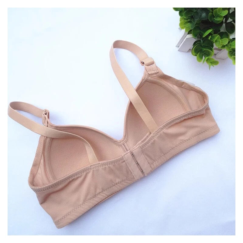 Classic Women Bras Sexy Lingerie Thin Comfortable Breathable Bra Solid Color