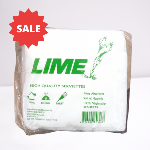 LIME High Quality Serviettes Tissue Paper Napkins