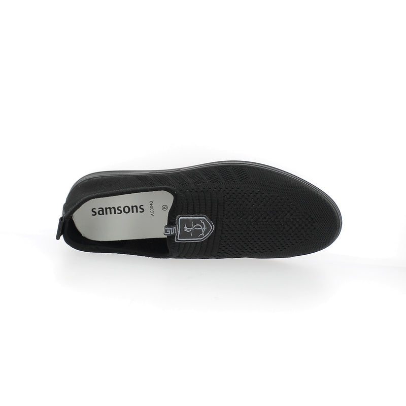 Samsons Gents Pums Shoe Black