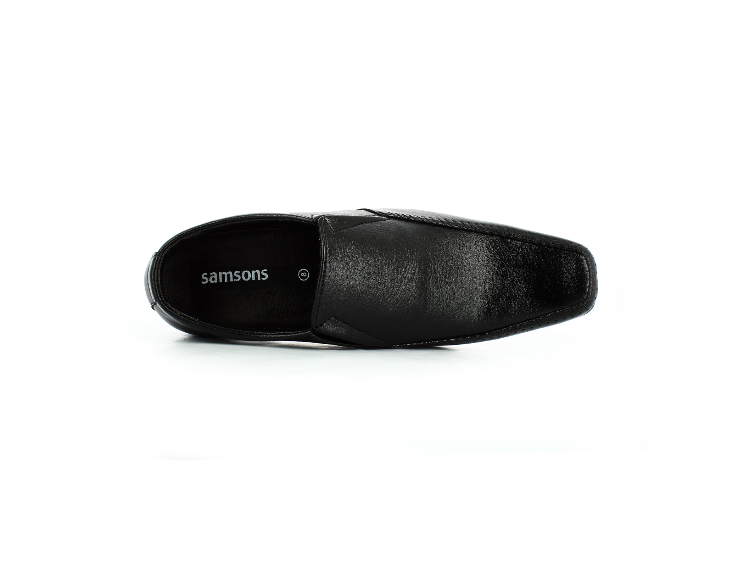 Samsons Gents Pums Shoe Black