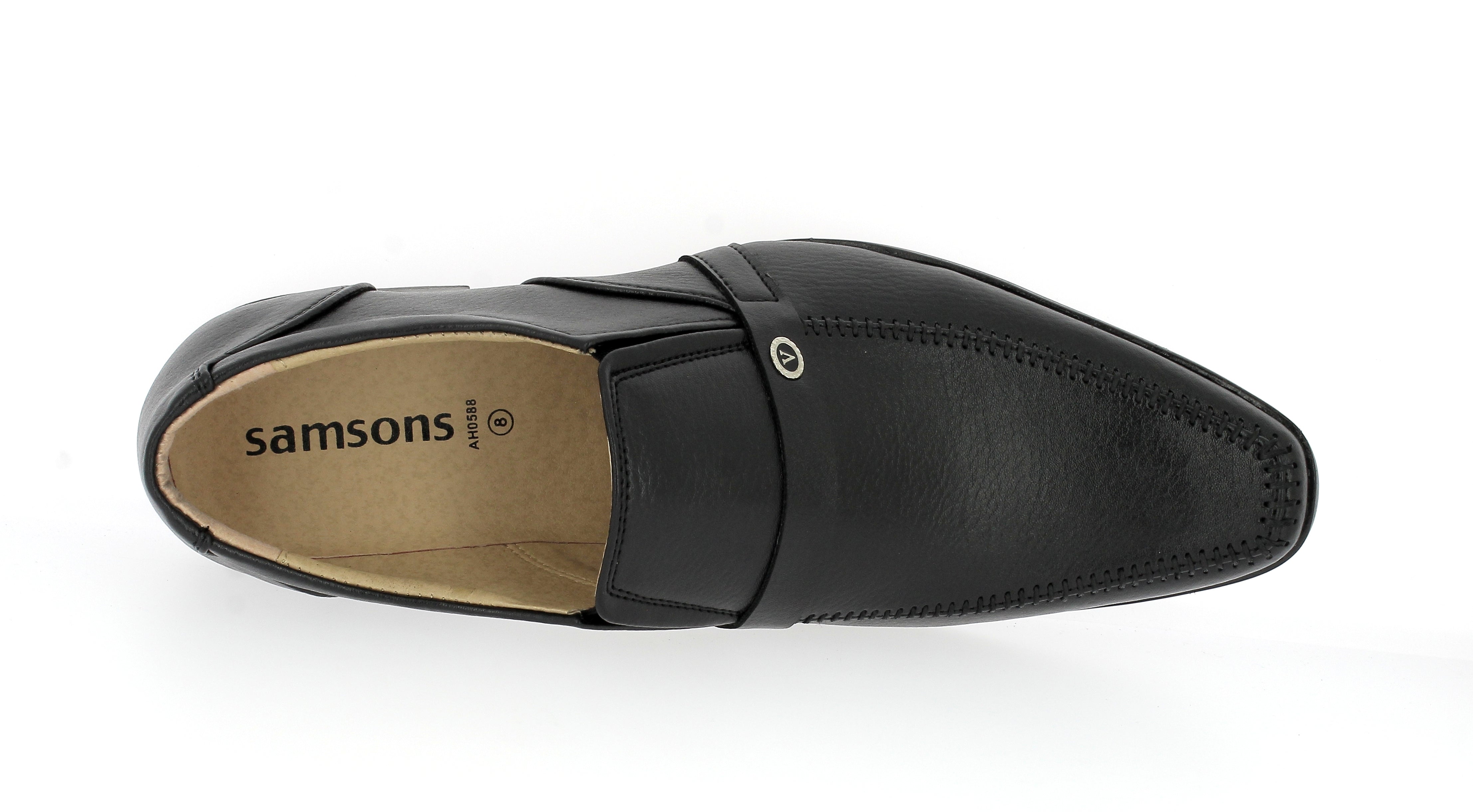 Samsons Gents Pums Shoe Black