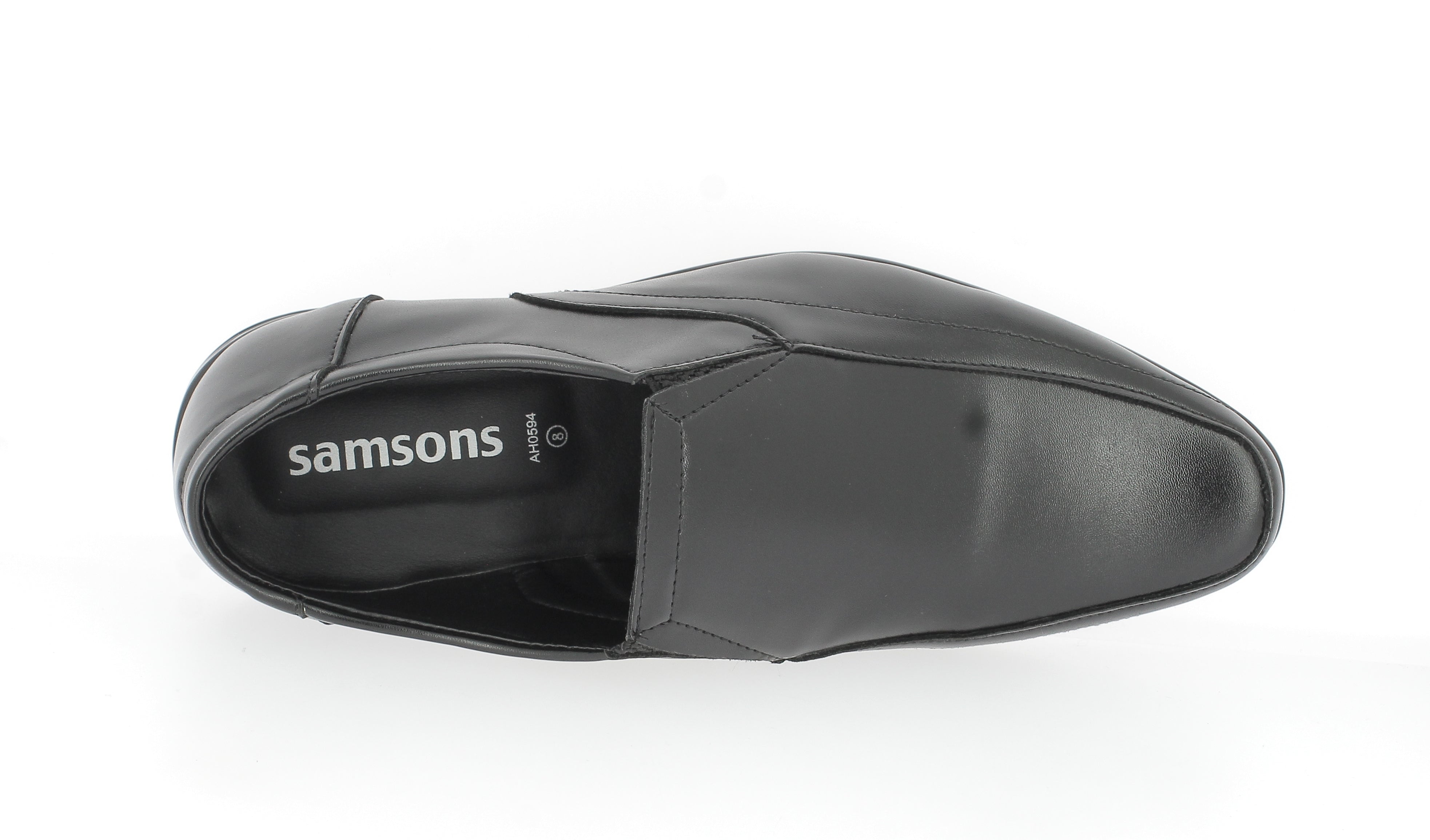 Samsons Gents Pums Shoe Black
