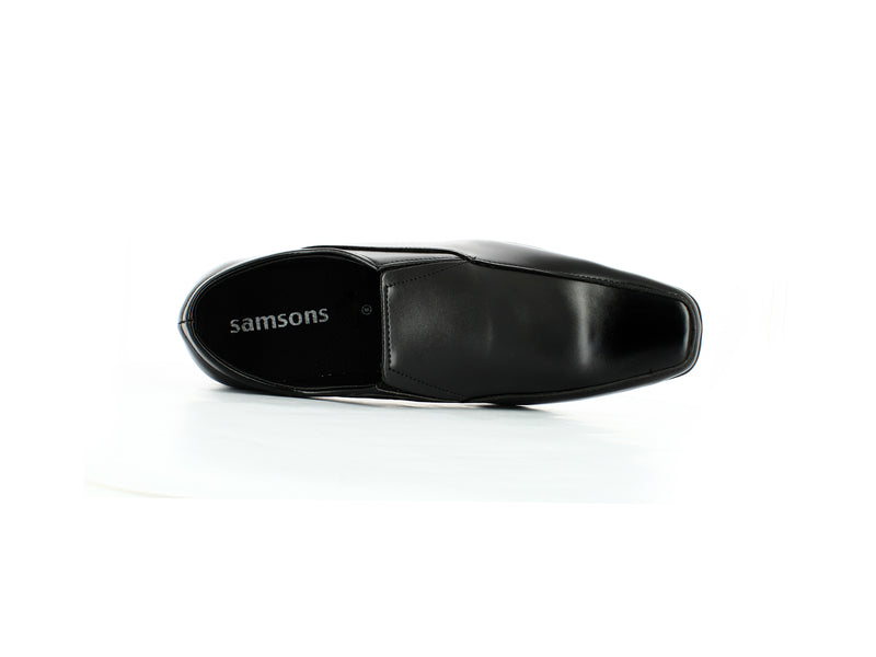 Samsons Gents Pums Shoe Black