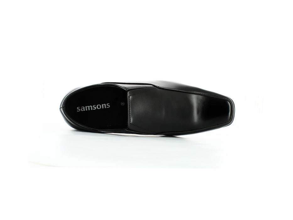 Samsons Gents Pums Shoe Black