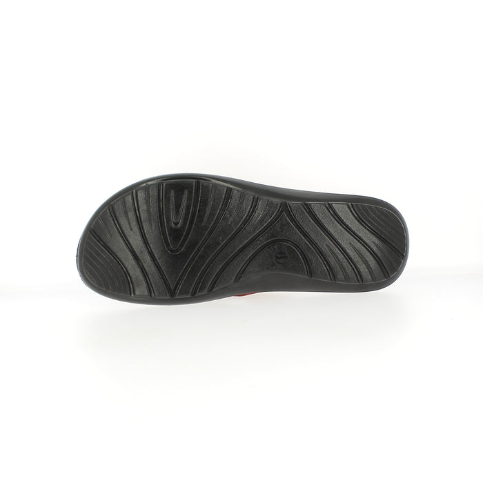Samsons Men Casual V-Strap Slippers Red