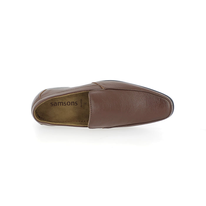 Samsons Mens Pump Shoes Brown