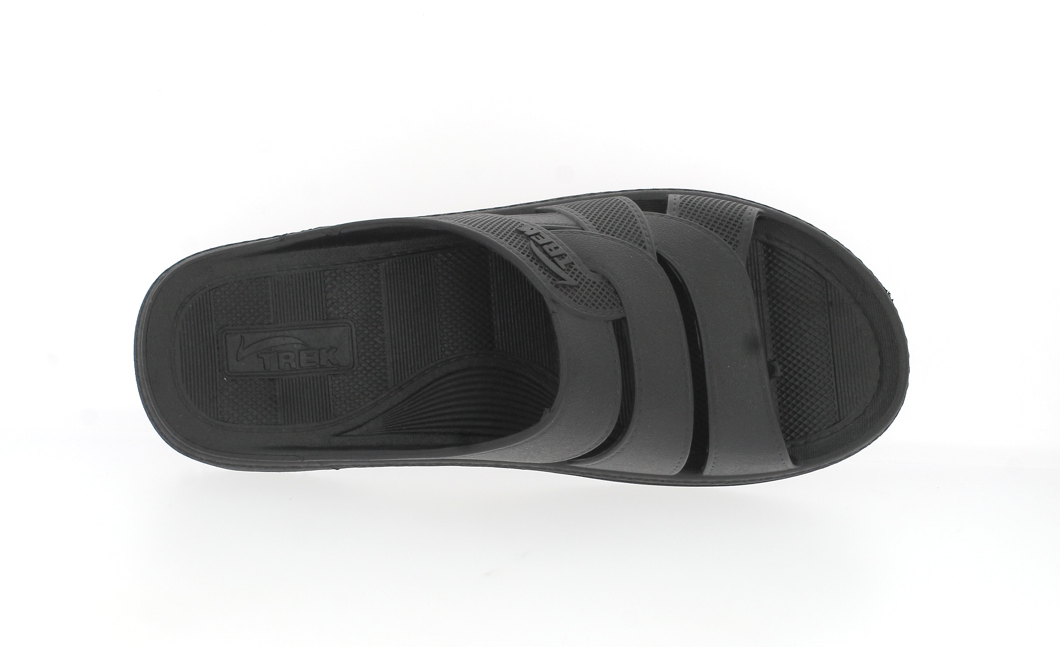 Samsons Mens Toe Ring Slipper Black