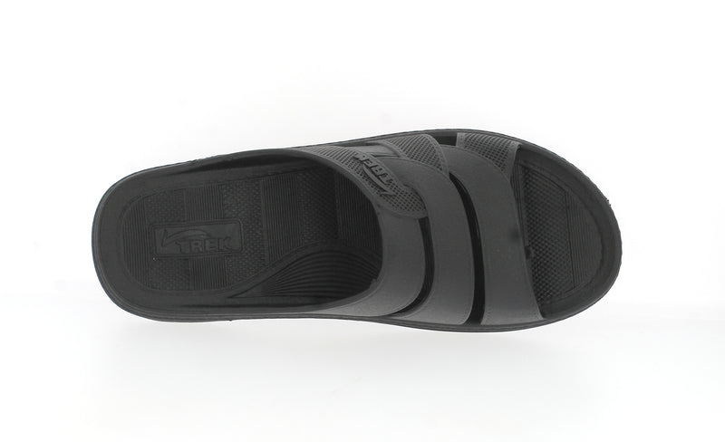 Samsons Mens Toe Ring Slipper Black