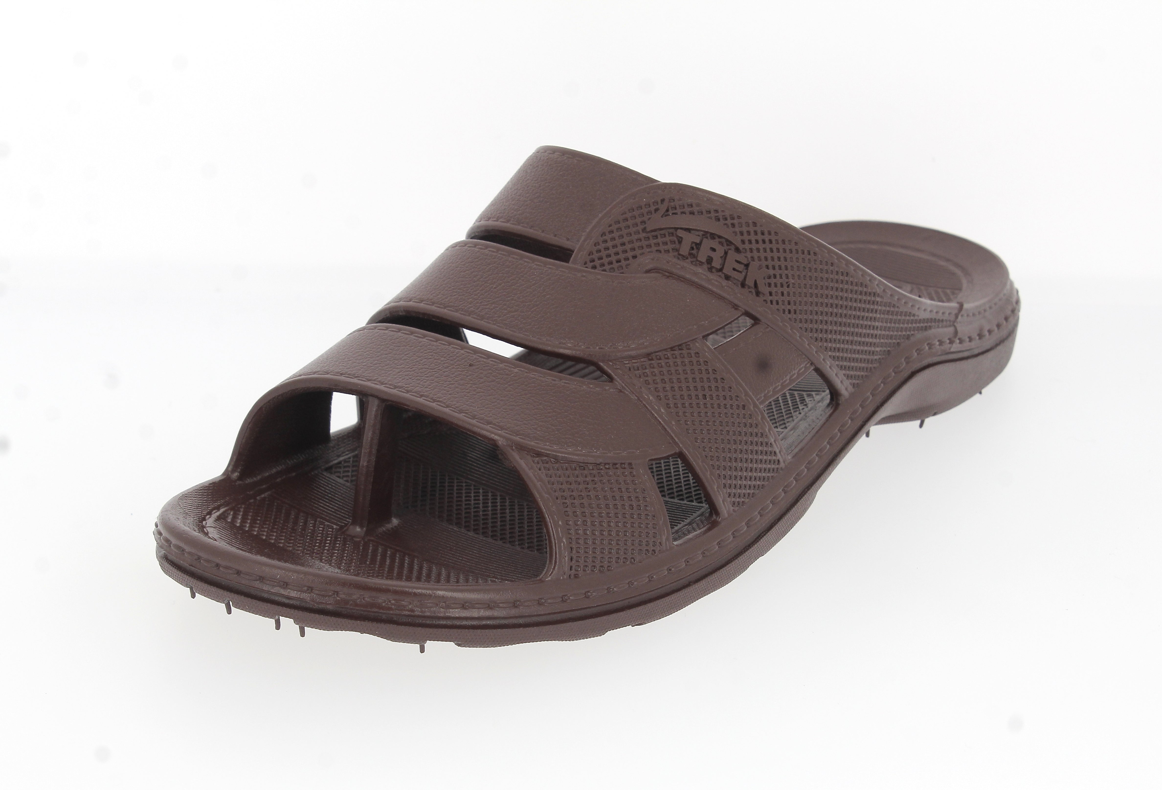 Samsons Mens Toe Ring Slipper Brown