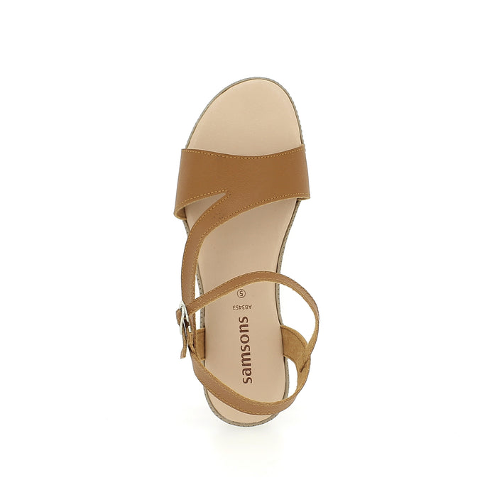 Samsons Women Casual Slide Sandals Brown