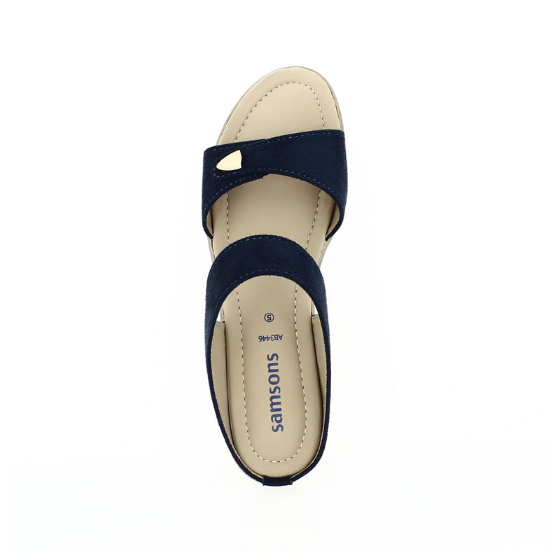 Samsons Women Casual Slip-on Slippers Blue