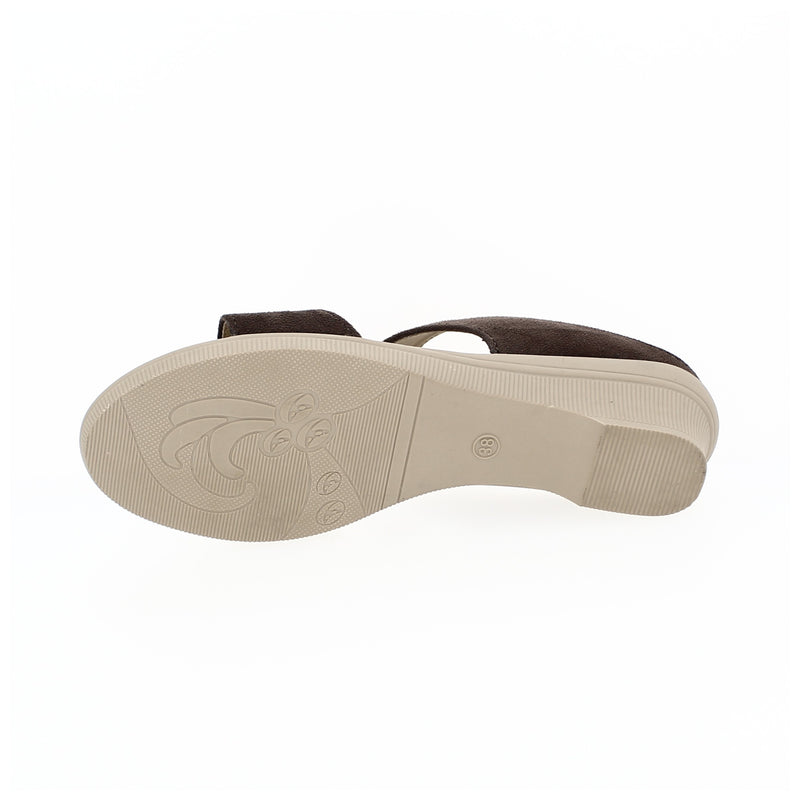 Samsons Women Casual Slip-on Slippers Brown