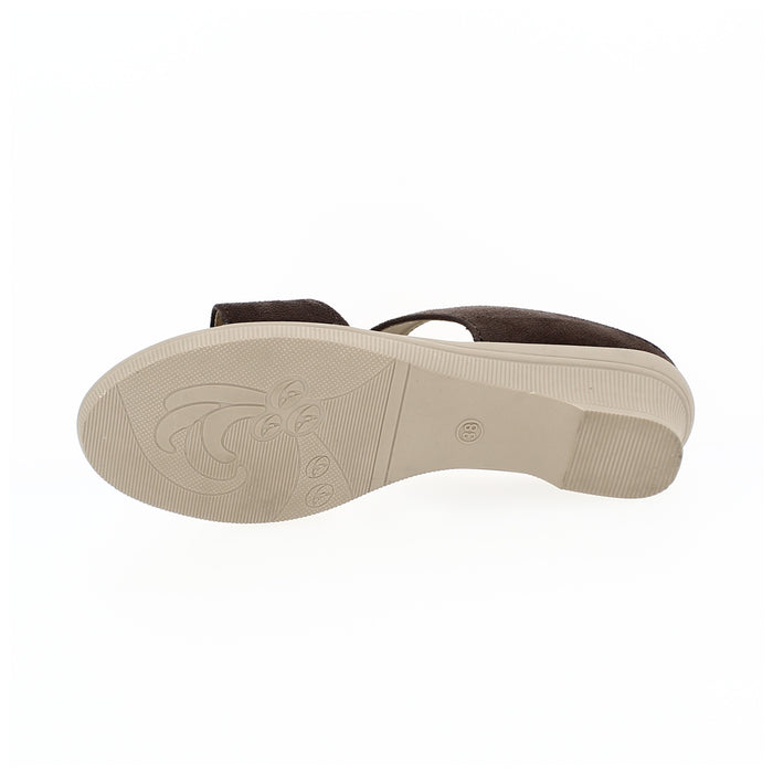 Samsons Women Casual Slip-on Slippers Brown