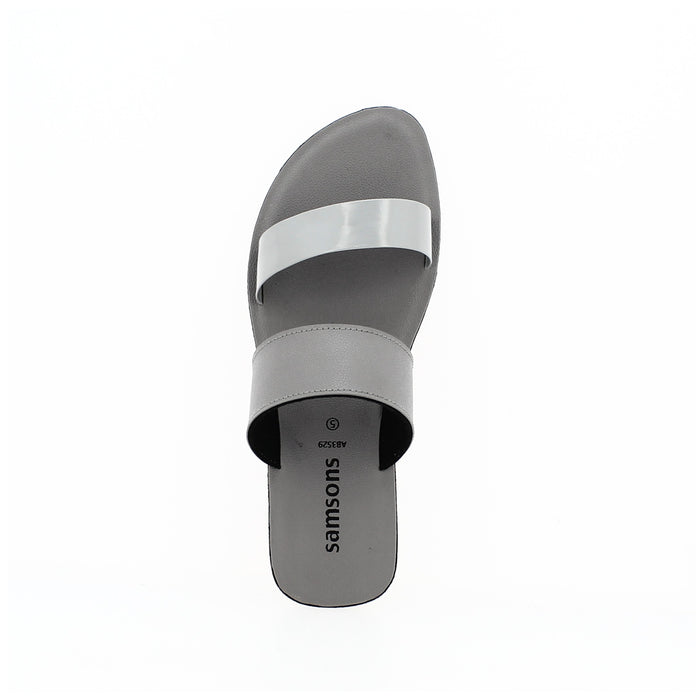 Samsons Women Casual Slip-on Slippers Grey