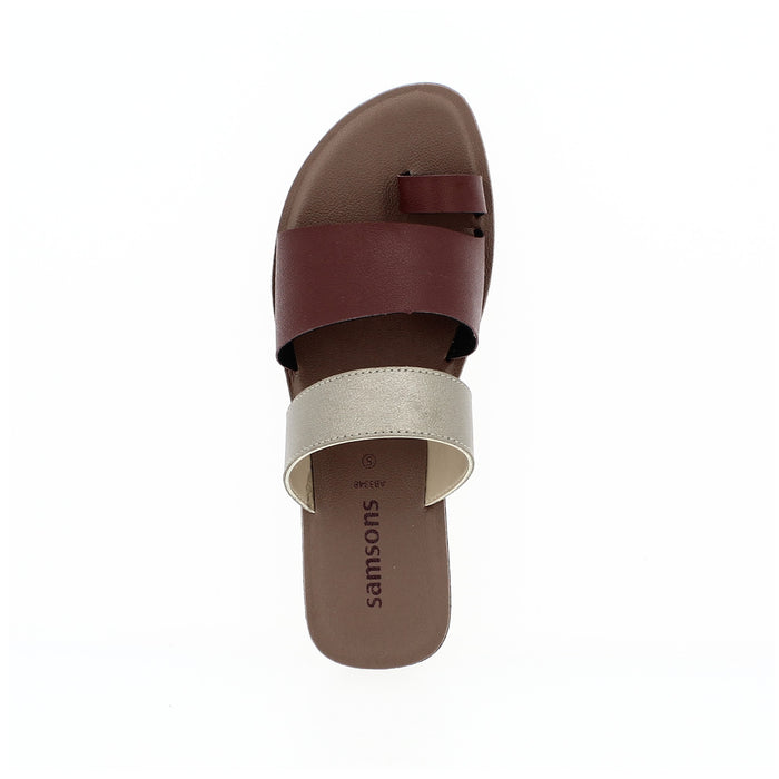 Samsons Women Casual Slip-on Slippers Maroon