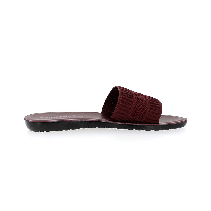 Samsons Women Casual Slip-on Slippers Maroon