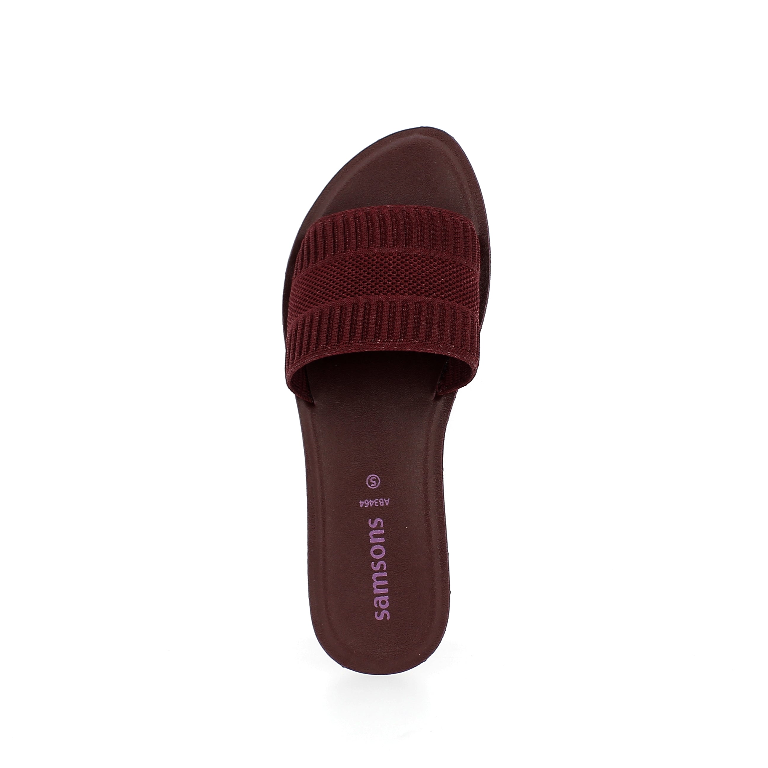 சாம்சன்ஸ் பெண்கள் கேஷுவல் ஸ்லிப்-ஆன் செருப்புகள் மெரூன்