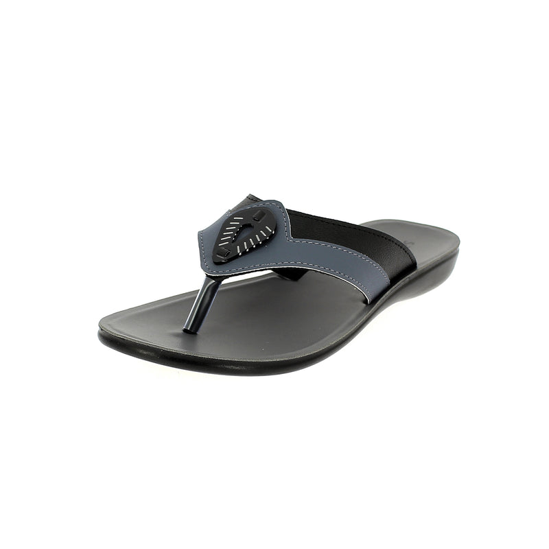 Samsons Women Casual T-Strap Slippers Black