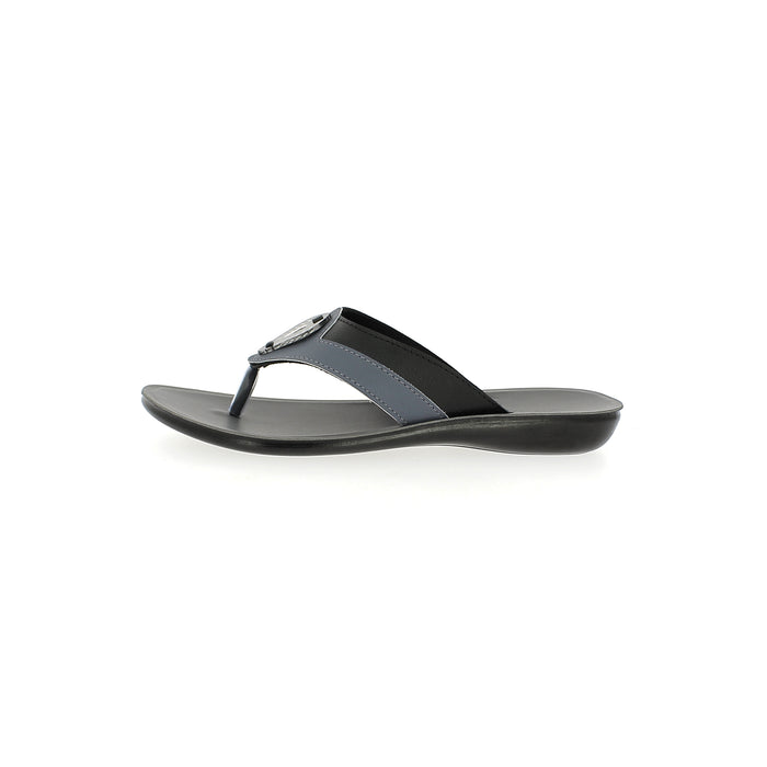Samsons Women Casual T-Strap Slippers Black