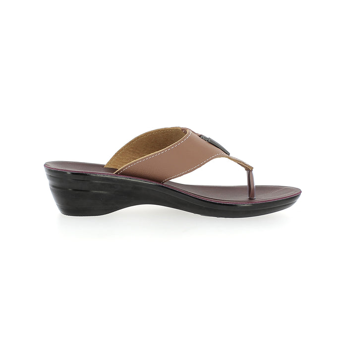 Samsons Women Casual T-Strap Slippers Pink