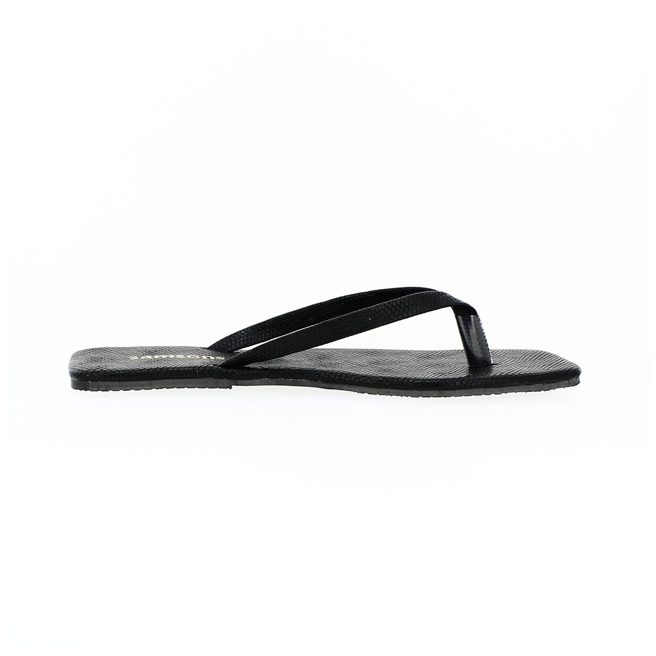 Samsons Women Casual Thongs Slippers Black