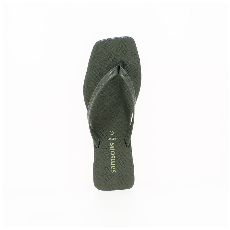 Samsons Women Casual THONGS Slippers Green