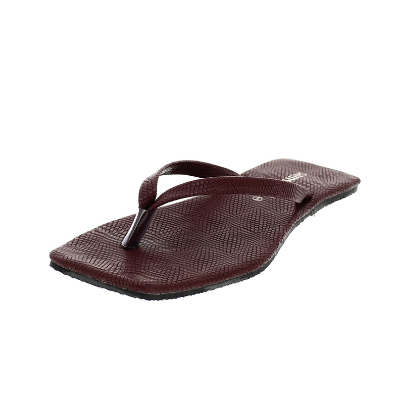 Samsons Women Casual Thongs Slippers Maroon