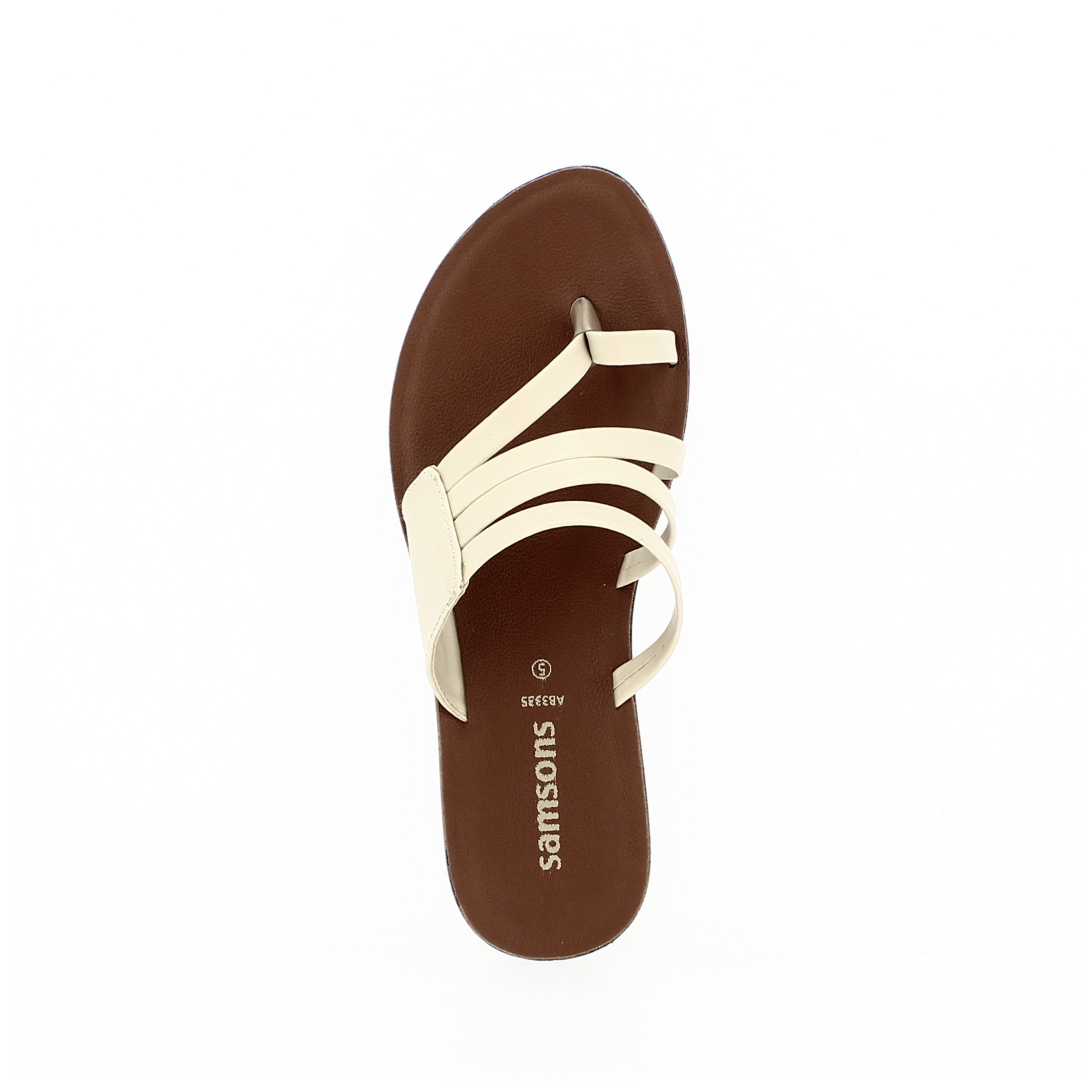 சாம்சன்ஸ் பெண்கள் சாதாரண கால் வளையம் செருப்புகள் பீஜ்