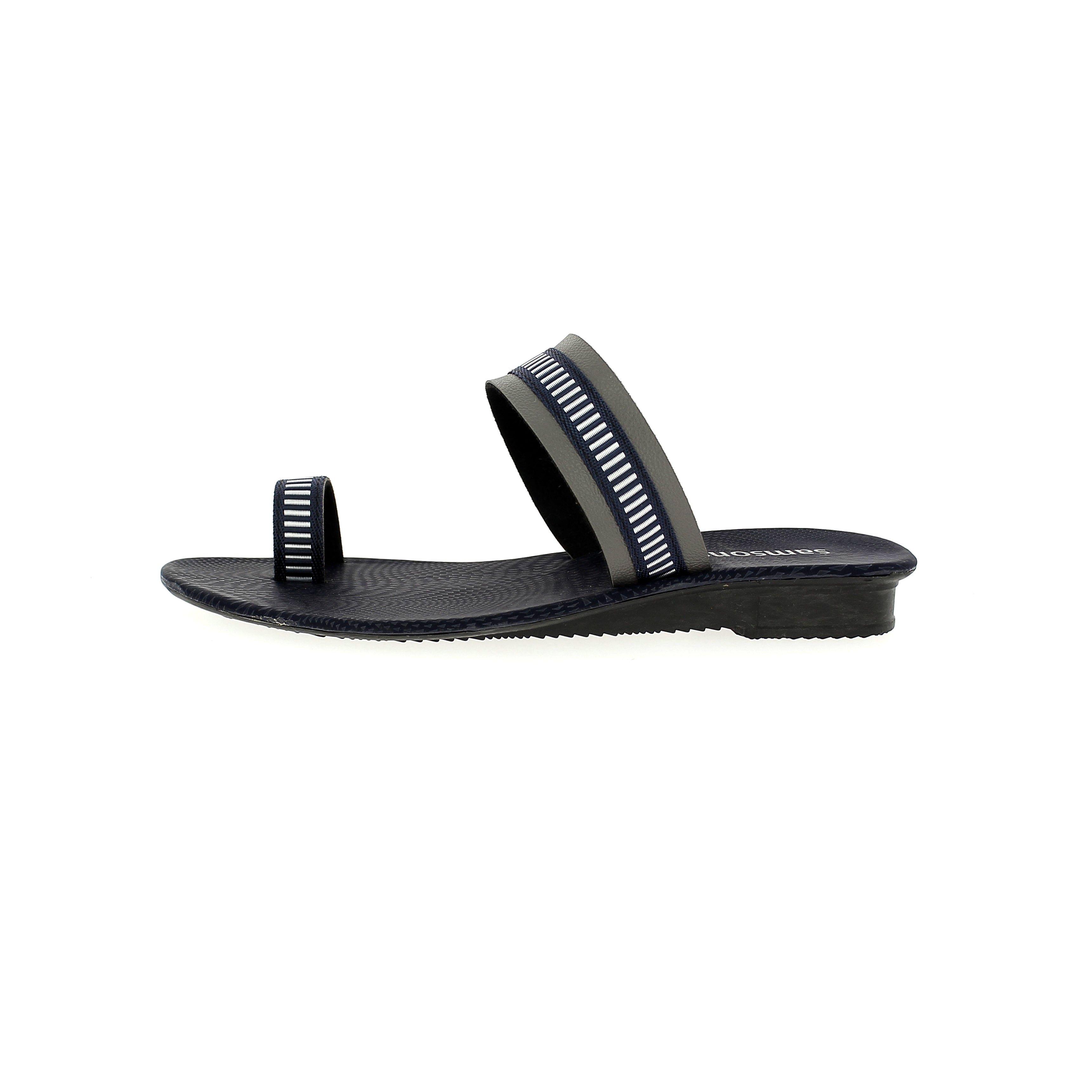 சாம்சன்ஸ் பெண்கள் கேஷுவல் டோ ரிங் ஸ்லிப்பர்ஸ் நீலம்