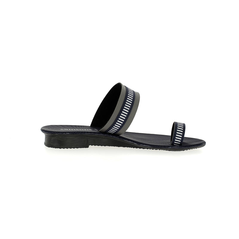 Samsons Women Casual Toe Ring Slippers Blue