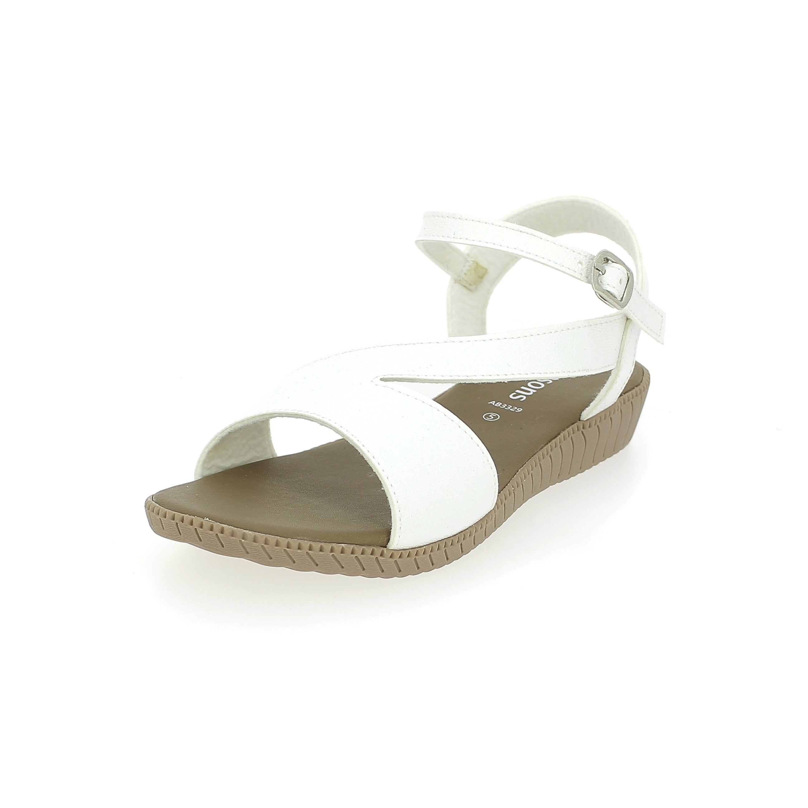 Samsons Women Slides Sandals White