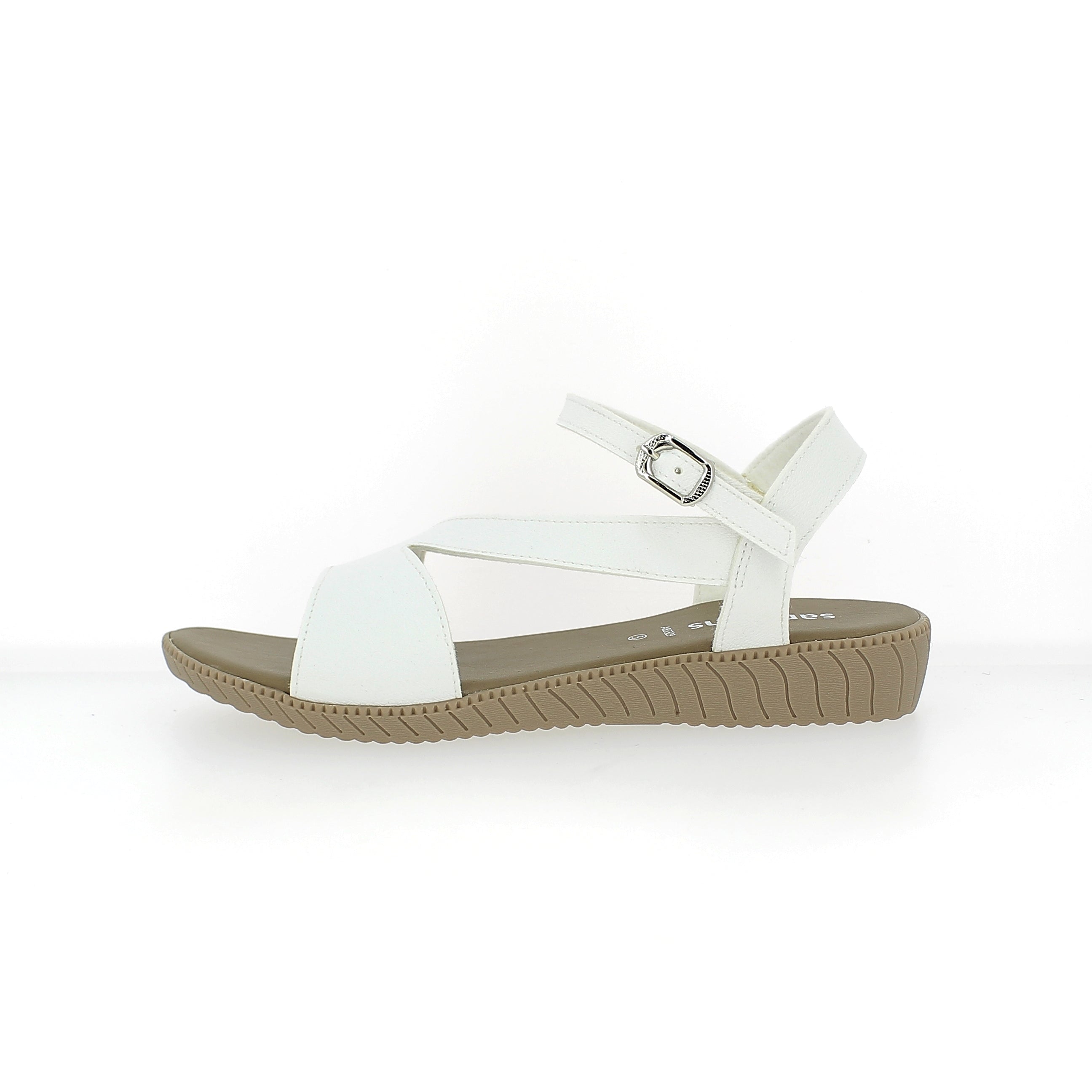 Samsons Women Slides Sandals White