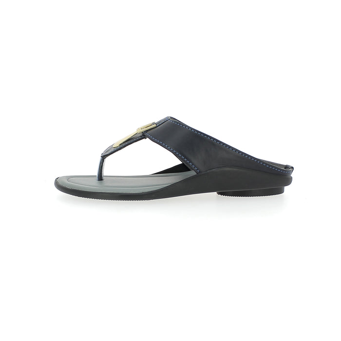 Samsons Women T-Straps Slippers Blue