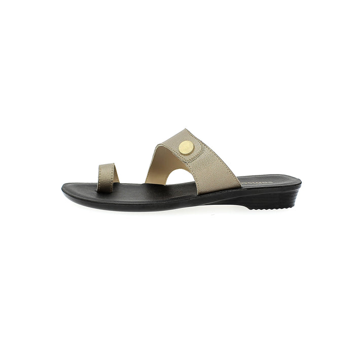 Samsons Women Toe Rings Slippers Grey