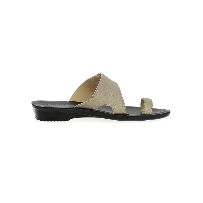 Samsons Women Toe Rings Slippers Grey