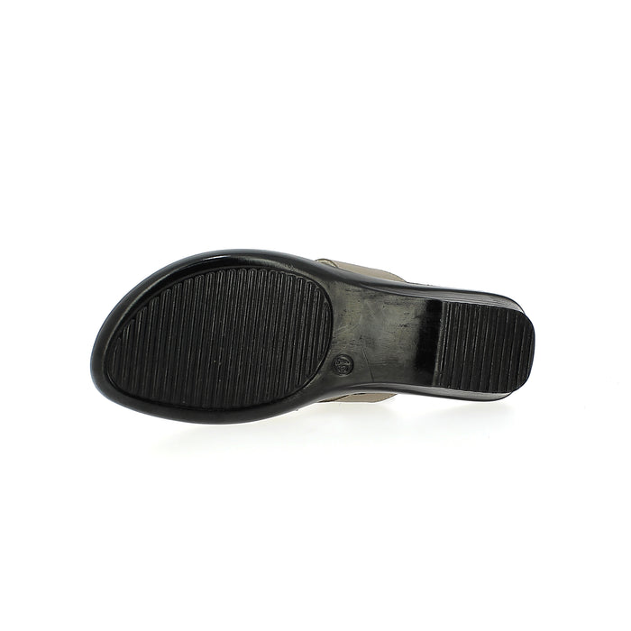 Samsons Women Toe Rings Slippers Grey