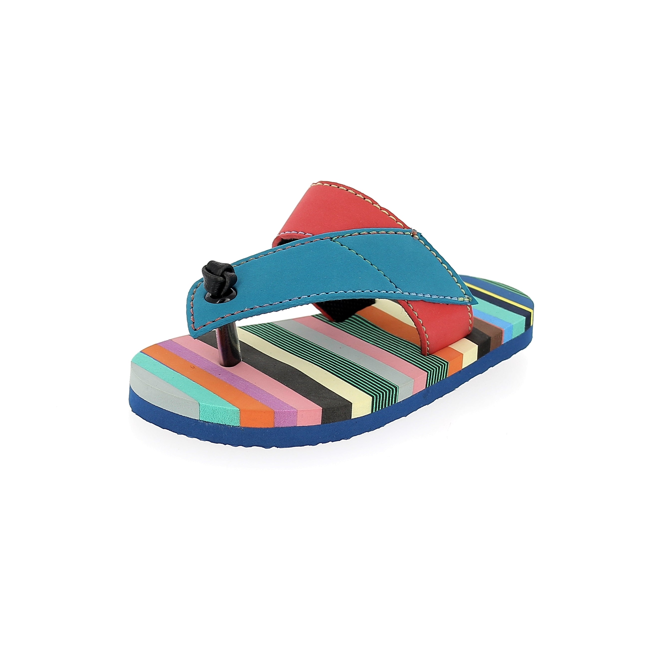 Star Kids Boys Casual T-Strap Slippers Multy