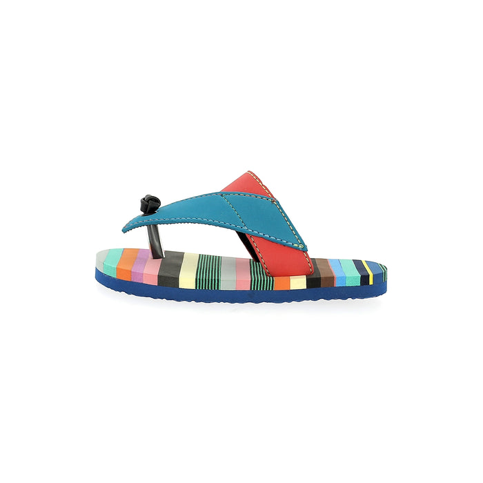 Star Kids Boys Casual T-Strap Slippers Multy