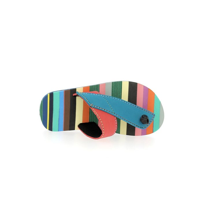 Star Kids Boys Casual T-Strap Slippers Multy