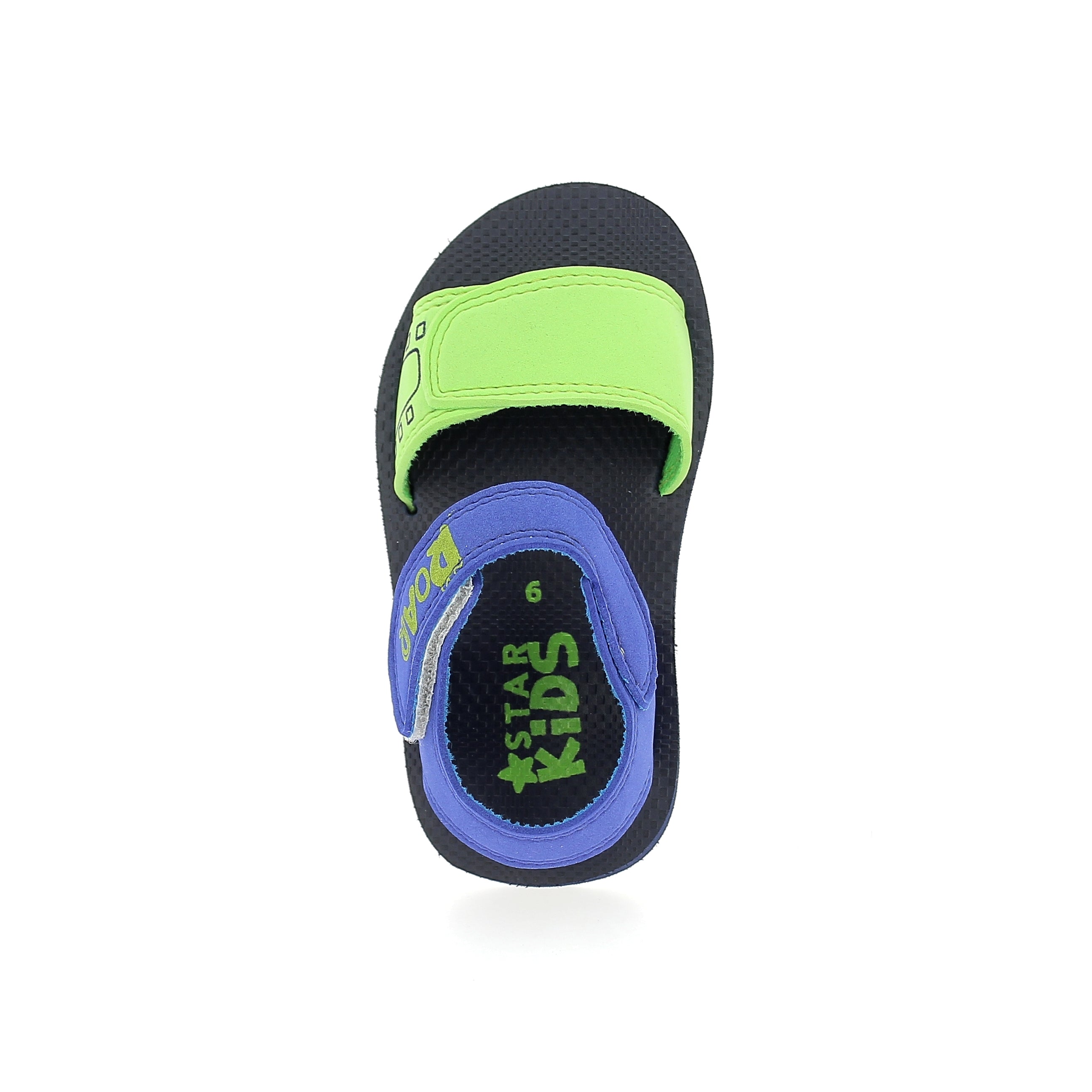 Star Kids Boys Flat Sandals Green