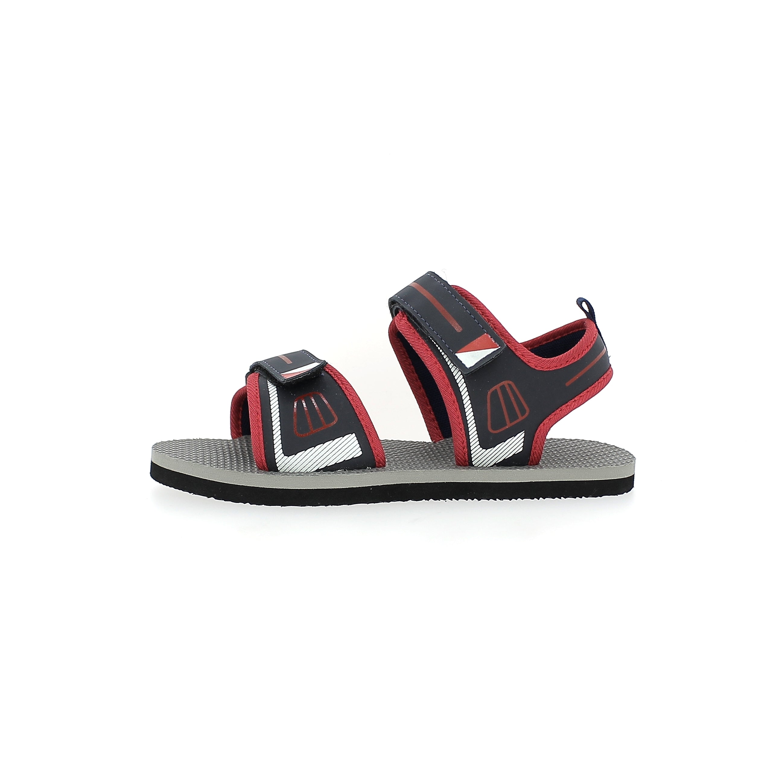 Star Kids Boys Slides Sandals Red-Black