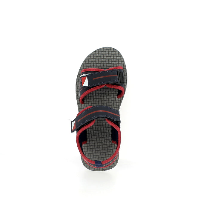 Star Kids Boys Slides Sandals Red-Black
